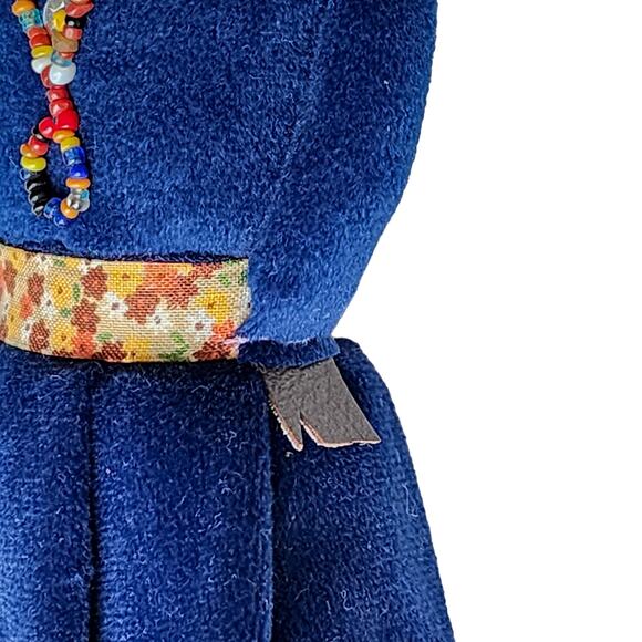 Vintage Native American Handmade Cloth Dolls Folk Art Beaded Primitive Navajo - Picture 12 of 14